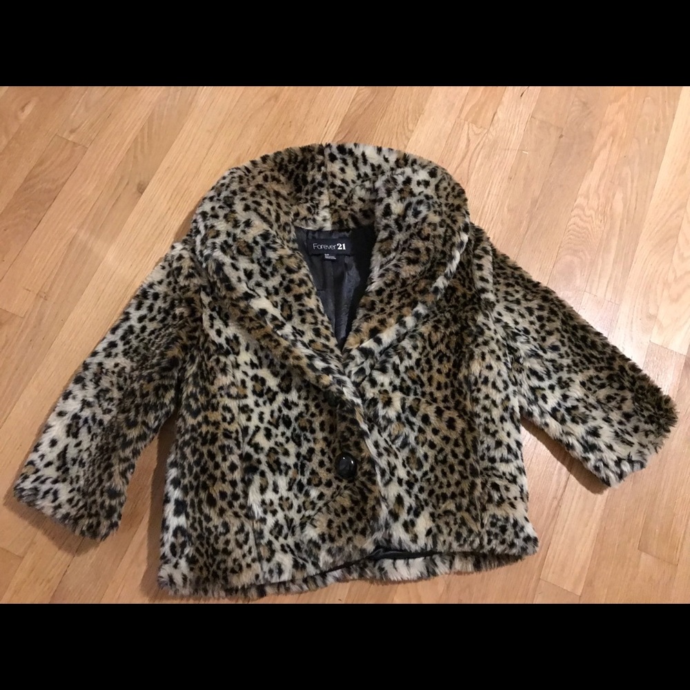 Woman’s faux fur coat